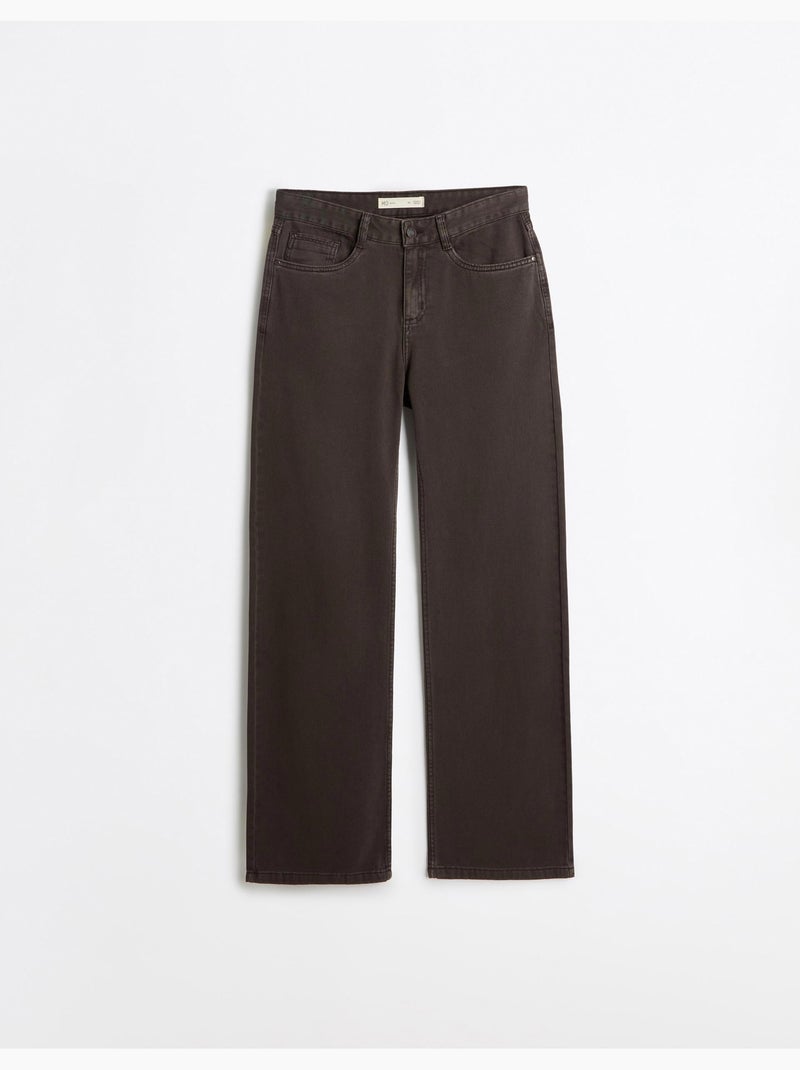 Jeans a gamba larga, mo fashion Marrone - Kiabi