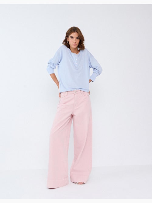 Jeans a gamba larga, mo fashion - Kiabi Jeans a gamba larga, mo fashion - Kiabi