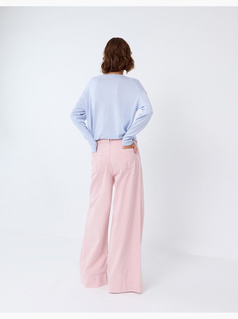 Jeans a gamba larga, mo fashion Rosa - Kiabi