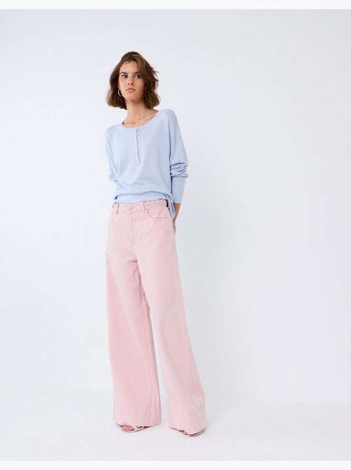 Jeans a gamba larga, mo fashion - Kiabi Jeans a gamba larga, mo fashion - Kiabi
