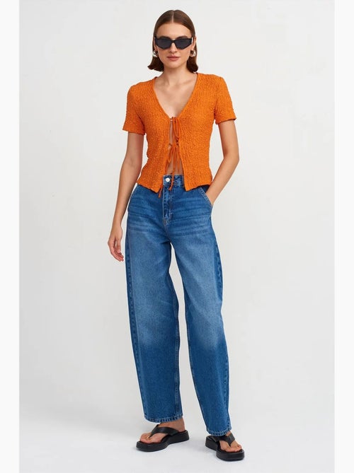 Jeans a palloncino a vita alta dilvin - Kiabi Jeans a palloncino a vita alta dilvin - Kiabi