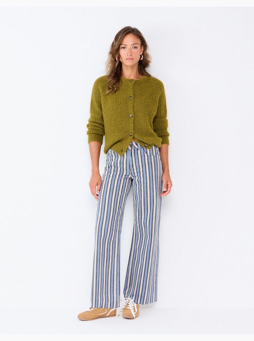 Jeans a righe a gamba larga, mo fashion - Kiabi Jeans a righe a gamba larga, mo fashion - Kiabi