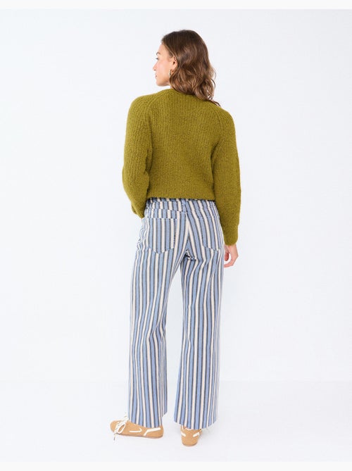 Jeans a righe a gamba larga, mo fashion - Kiabi Jeans a righe a gamba larga, mo fashion - Kiabi