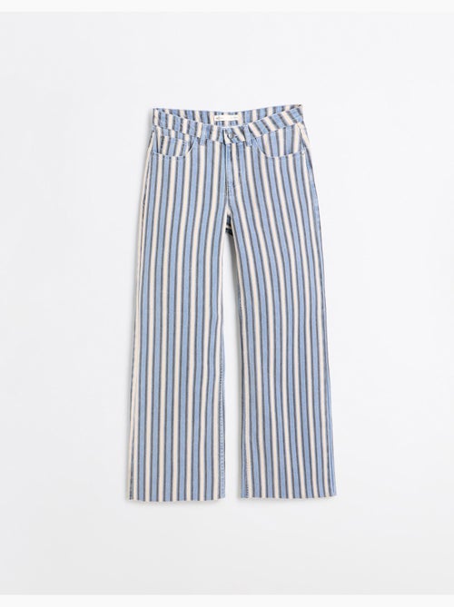 Jeans a righe a gamba larga, mo fashion - Kiabi Jeans a righe a gamba larga, mo fashion - Kiabi