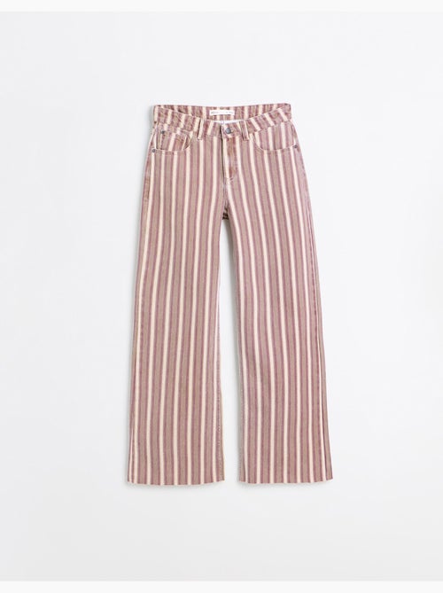 Jeans a righe a gamba larga, mo fashion - Kiabi Jeans a righe a gamba larga, mo fashion - Kiabi