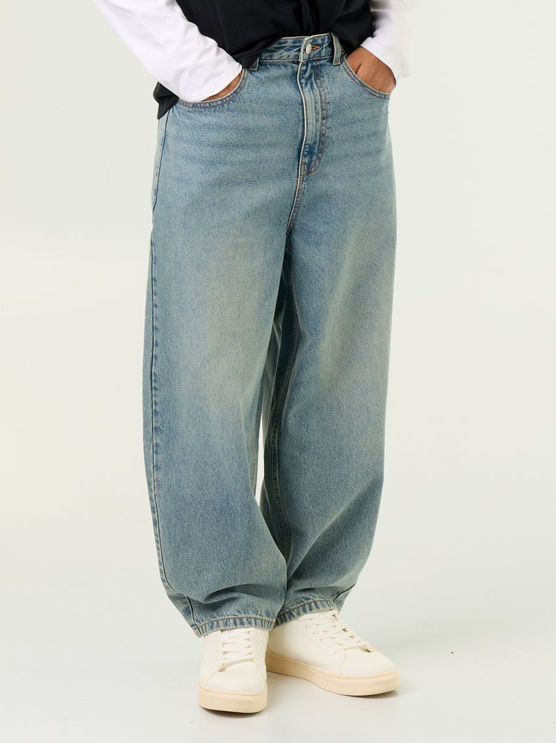 Jeans a taglio ampio 5 tasche Blu - Kiabi
