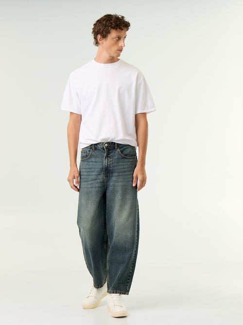 Jeans a taglio ampio 5 tasche - Kiabi Jeans a taglio ampio 5 tasche - Kiabi