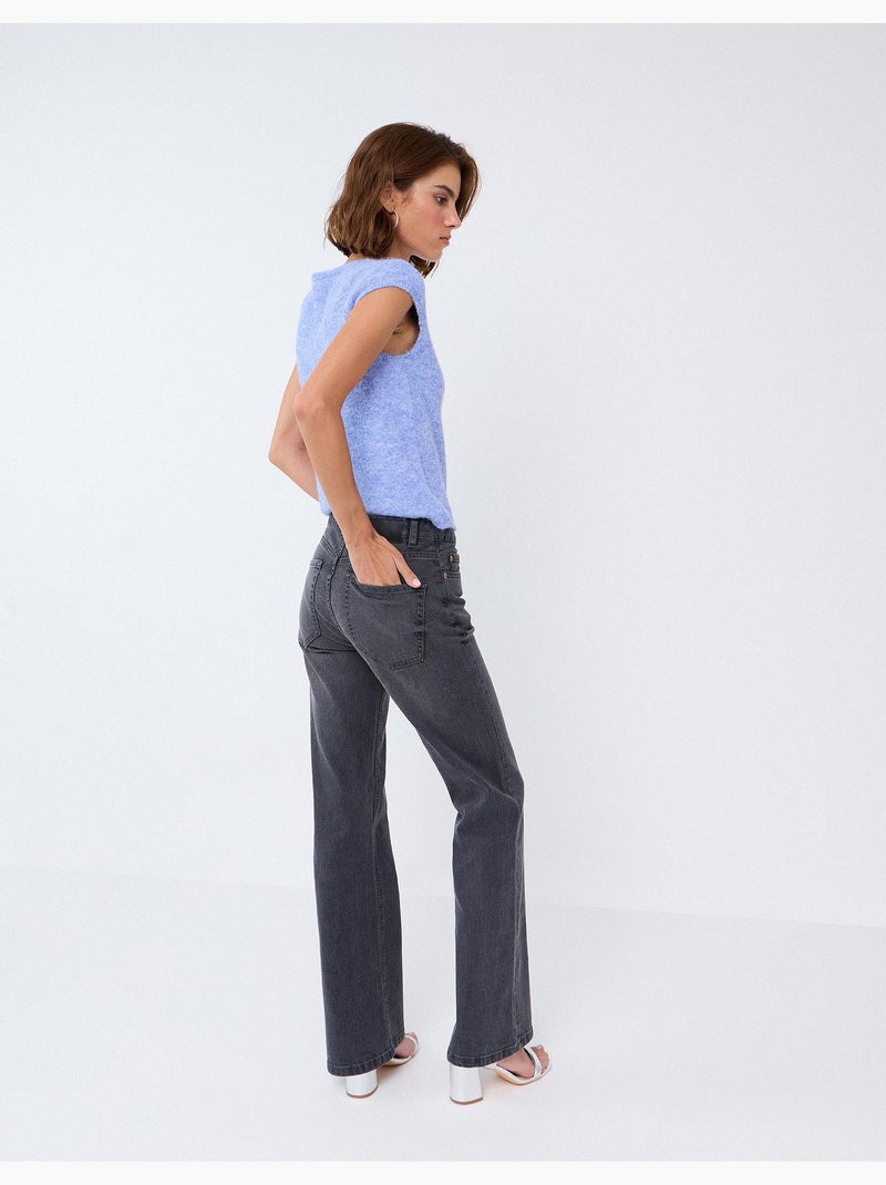 Jeans a taglio di stivali, mo fashion Grigio - Kiabi