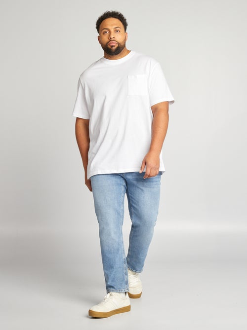 Jeans a taglio dritto a 5 tasche - L34 - Kiabi Jeans a taglio dritto a 5 tasche - L34 - Kiabi
