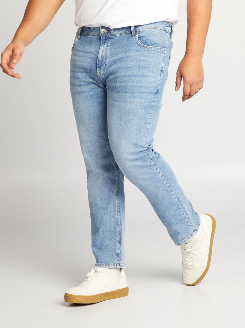 Jeans a taglio dritto a 5 tasche - L34 BLU - Kiabi