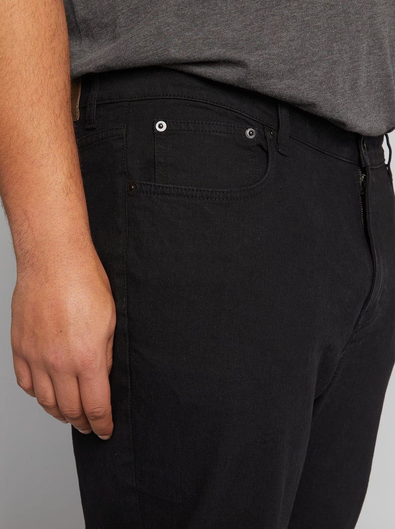 Jeans a taglio dritto a 5 tasche - L34 NERO - Kiabi