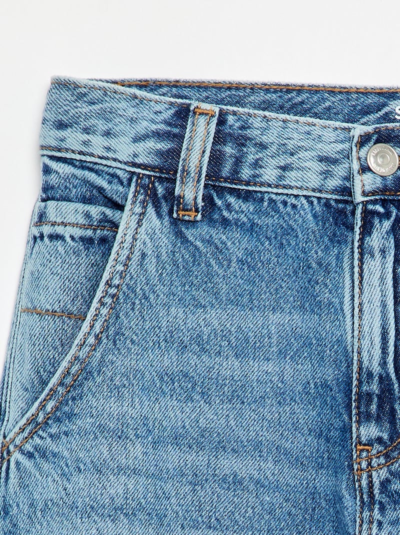 Jeans a taglio dritto a 5 tasche Blu - Kiabi