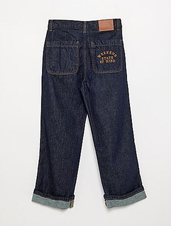 Jeans taglio dritto a 5 tasche
