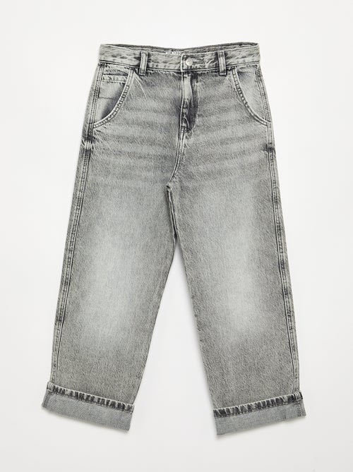 Jeans a taglio dritto a 5 tasche - Kiabi
