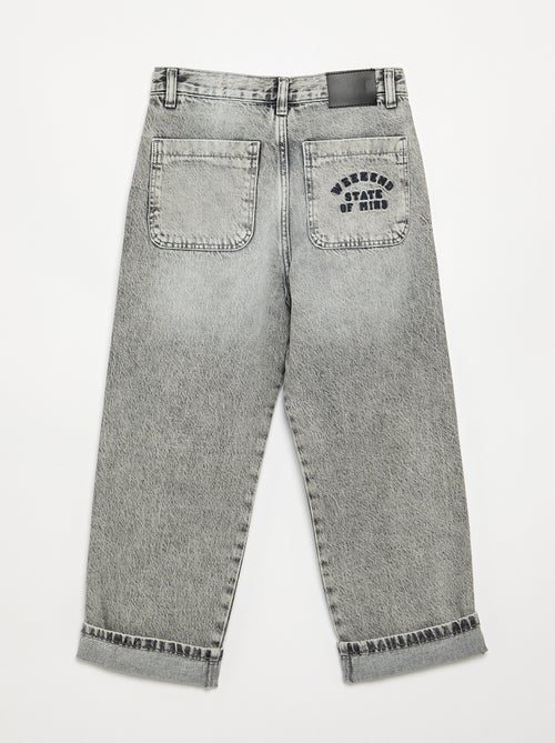 Jeans a taglio dritto a 5 tasche - Kiabi