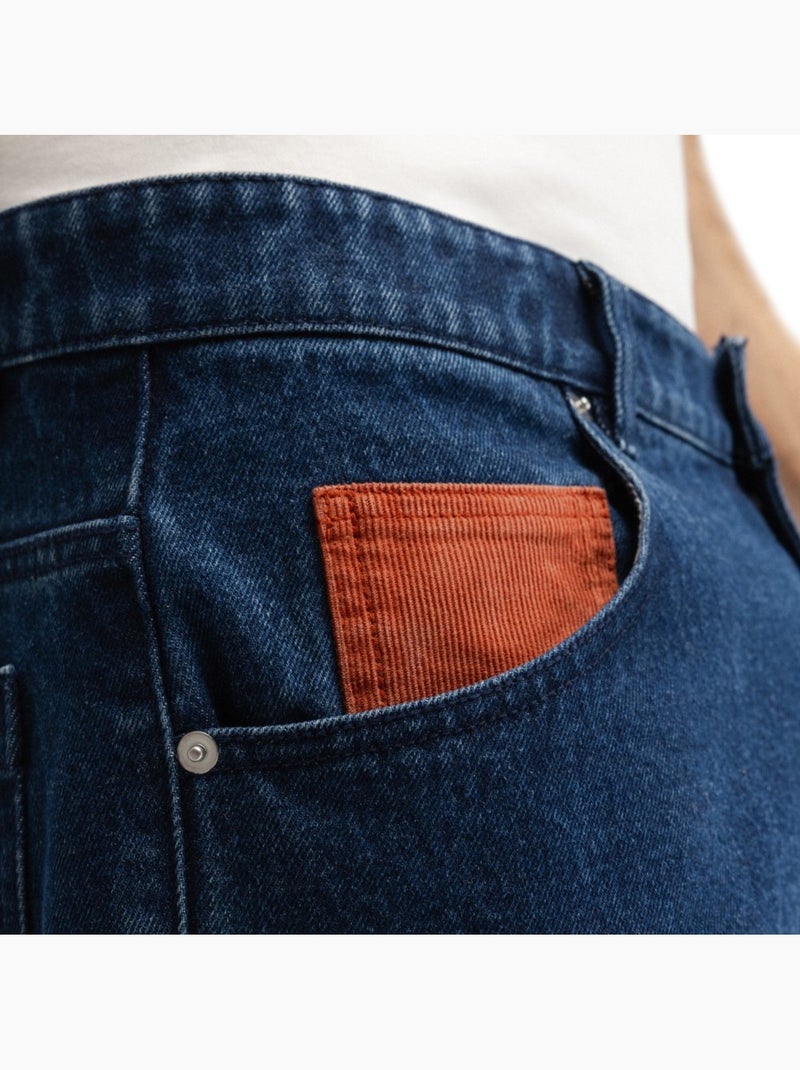 Jeans a vestibilità ampia da uomo uomo heritage Blu - Kiabi