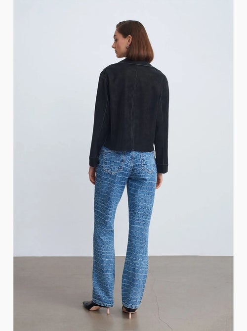 Jeans a vita alta a gamba dritta testurizzati dilvin - Kiabi Jeans a vita alta a gamba dritta testurizzati dilvin - Kiabi