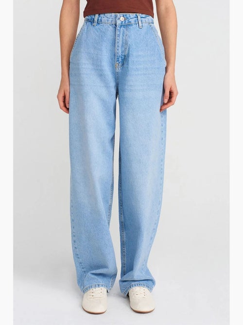 Jeans a vita alta balloon a gamba ampia dilvin - Kiabi Jeans a vita alta balloon a gamba ampia dilvin - Kiabi