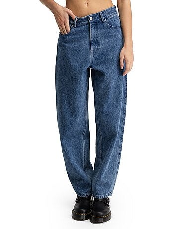 Jeans a vita alta con gamba barrel da donna lifestyle donna voyager-w