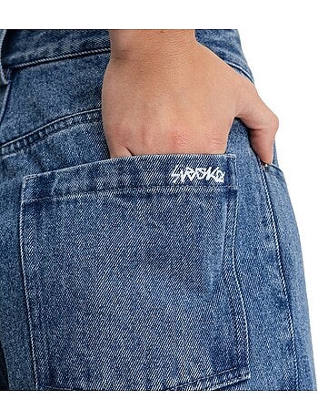 Jeans a vita alta con gamba barrel da donna lifestyle donna voyager-w
