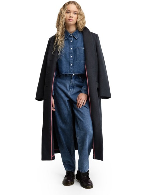 Jeans a vita alta con gamba barrel da donna lifestyle donna voyager-w - Kiabi Jeans a vita alta con gamba barrel da donna lifestyle donna voyager-w - Kiabi