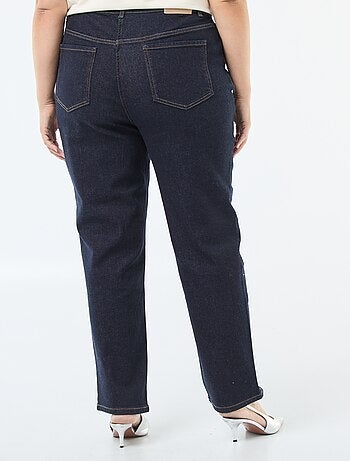 Jeans a vita alta con strass