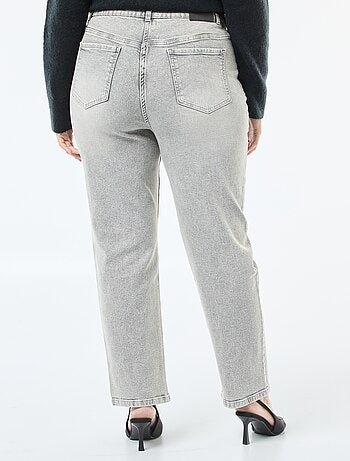 Jeans a vita alta con strass