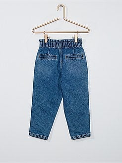 Jeans a vita alta paper bag - Kiabi