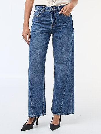Jeans a vita alta taglio ampio / wide leg