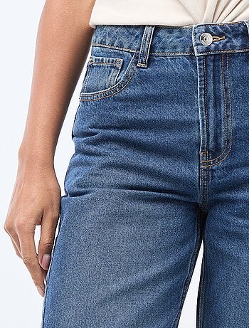 Jeans a vita alta taglio ampio / wide leg