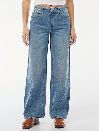 Jeans a vita alta taglio ampio / wide leg