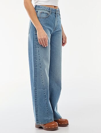 Jeans a vita alta taglio ampio / wide leg