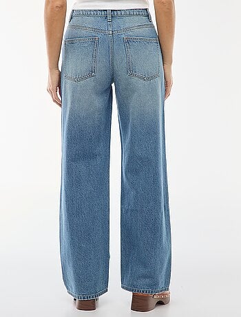 Jeans a vita alta taglio ampio / wide leg