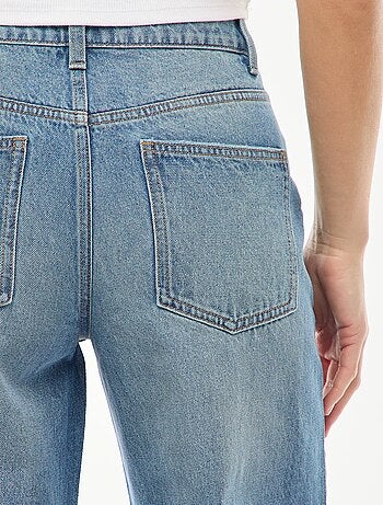 Jeans a vita alta taglio ampio / wide leg