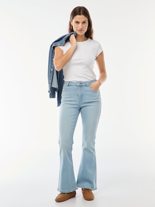 Jeans a vita alta taglio flare/bootcut - L28 - Kiabi