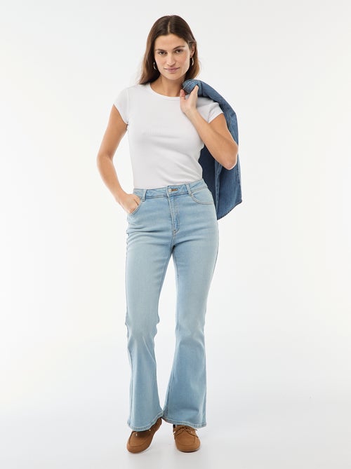 Jeans a vita alta taglio flare/bootcut - L32 - Kiabi