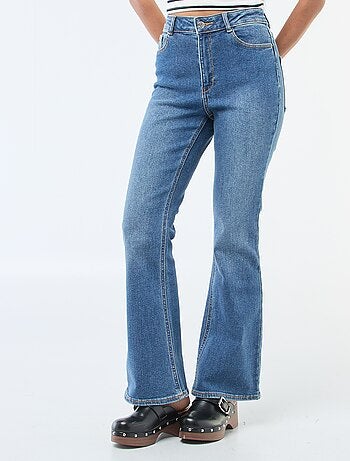 Jeans a vita alta taglio flare/bootcut - L32