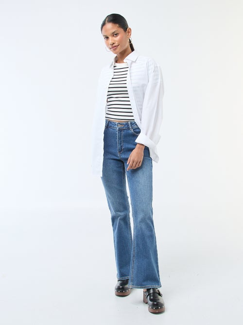 Jeans a vita alta taglio flare/bootcut - L32 - Kiabi