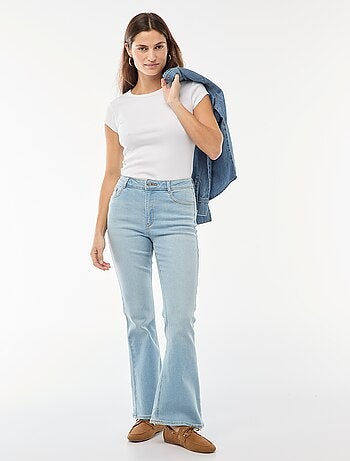 Jeans a vita alta taglio flare/bootcut - L34