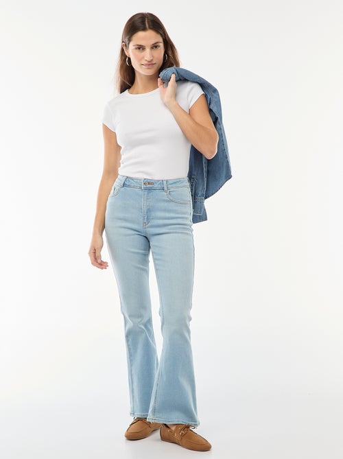 Jeans a vita alta taglio flare/bootcut - L34 - Kiabi