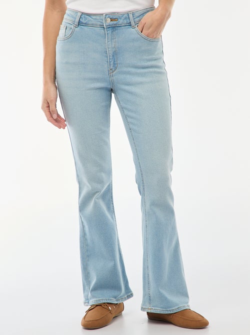 Jeans a vita alta taglio flare/bootcut - L34 - Kiabi