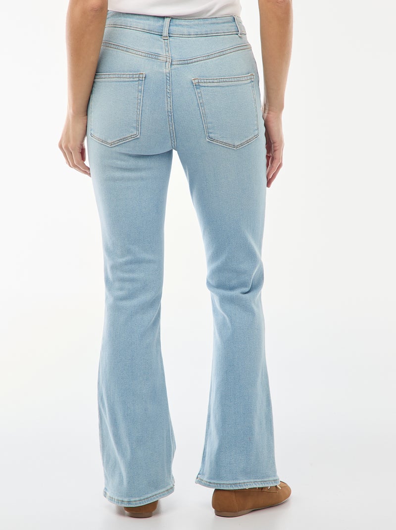 Jeans a vita alta taglio flare/bootcut - L34 Blu - Kiabi