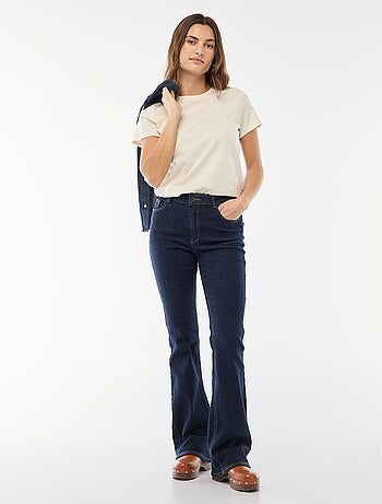 Jeans a vita alta taglio flare/bootcut - L34