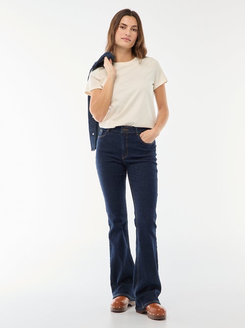 Jeans a vita alta taglio flare/bootcut - L34 - Kiabi