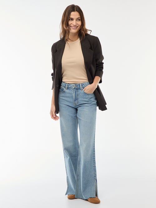Jeans a vita alta taglio flare/bootcut - Kiabi
