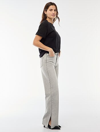 Jeans a vita alta taglio flare/bootcut
