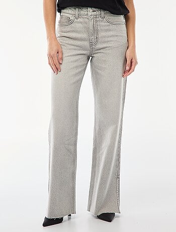 Jeans a vita alta taglio flare/bootcut