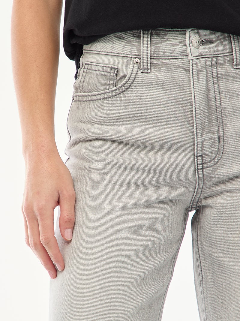 Jeans a vita alta taglio flare/bootcut Grigio - Kiabi