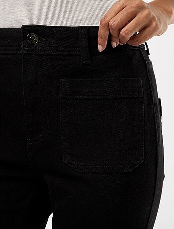 Jeans a vita alta taglio flare/bootcut