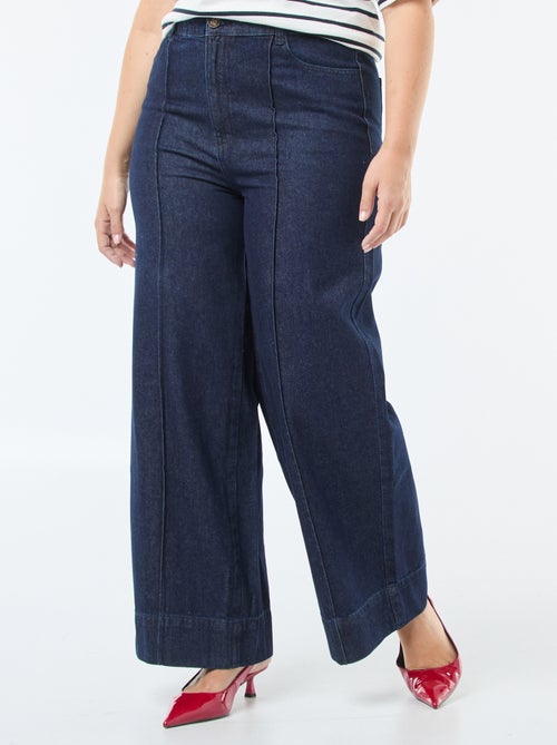 Jeans a vita alta wide leg - Kiabi